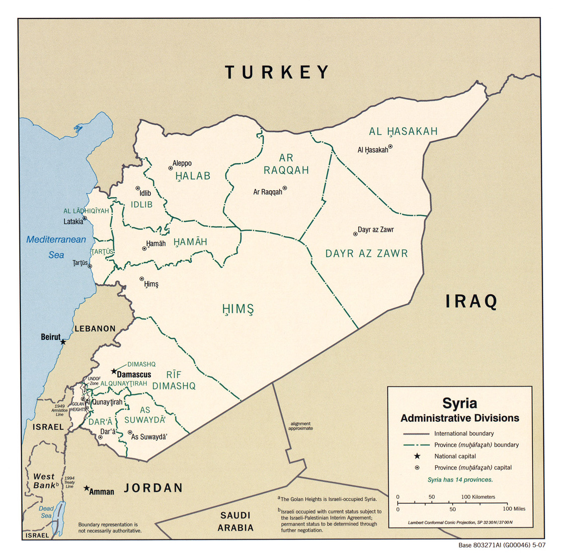 Map of Syria